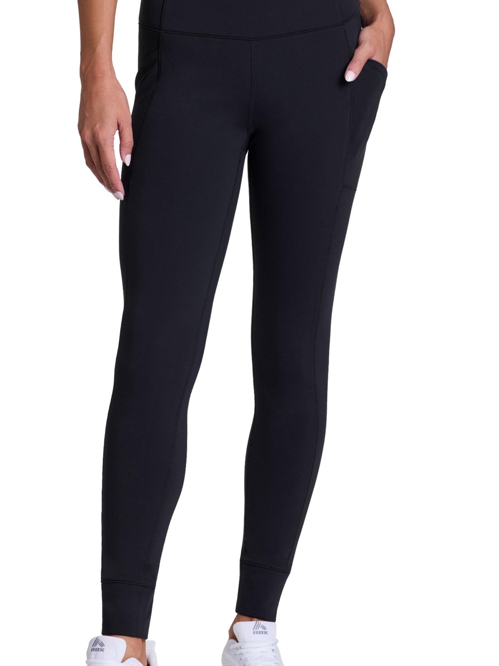Avalanche Black High-Waist Pocketed Leggings